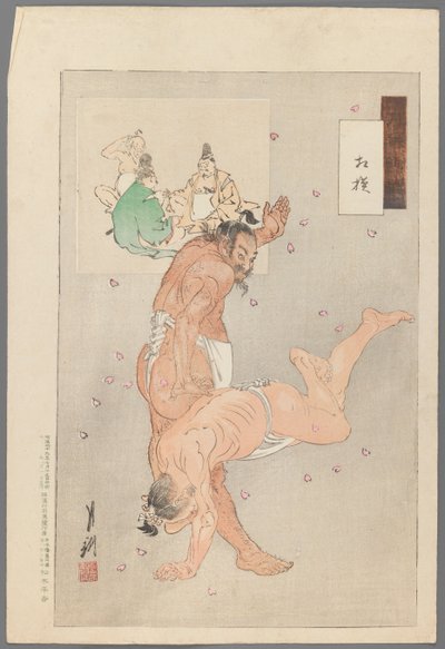 Wrestlers from the Series Gekko Zuihitsu by Ogata Gekko